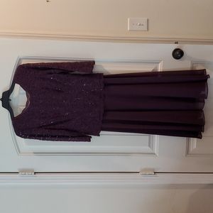 Tea-length Mother of the Bride Dress